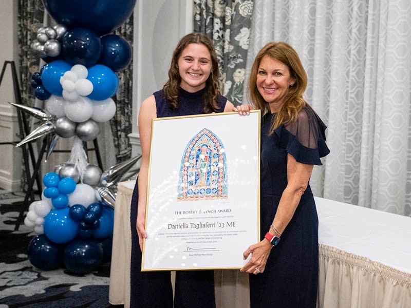Daniella Tagliaferri ’23 ME and Dean Marcolongo Daniella Tagliaferri ’23 ME and Dean Marcolongo