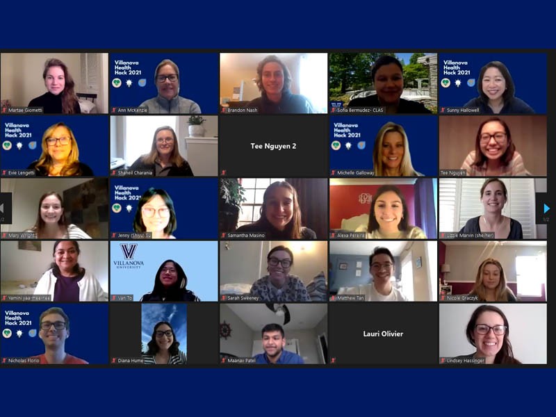 Villanova Students Develop Innovative Solutions at First-Annual Health Hackathon Focused on COVID-19 Villanova Students Develop Innovative Solutions at First-Annual Health Hackathon Focused on COVID-19