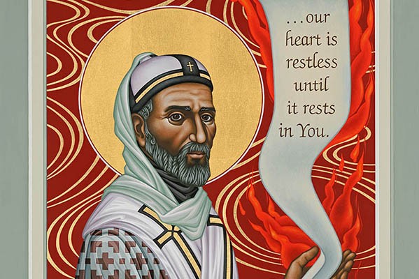 Icon of Saint Augustine of Hippo by Nancy Oliphant