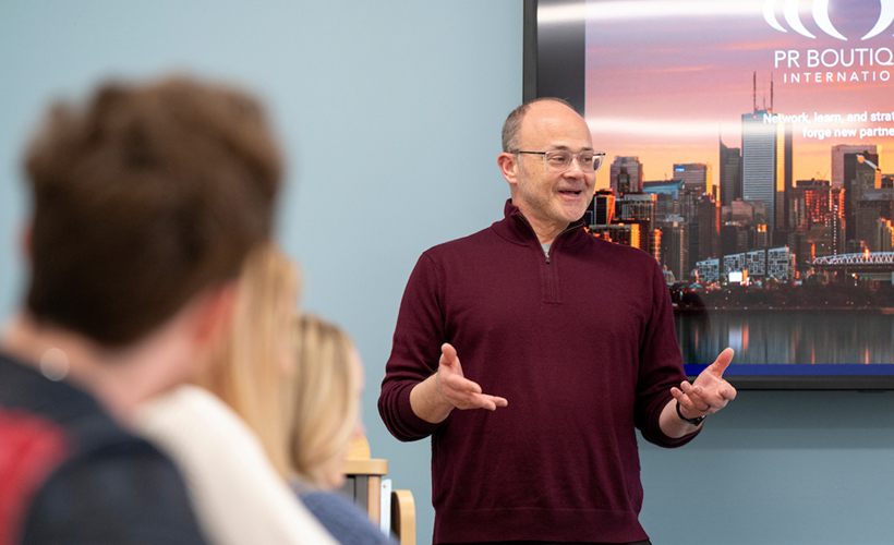 Bill Cowen teaching Bill Cowen teaching in classroom