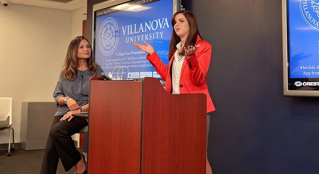 Public Administration students presenting in class