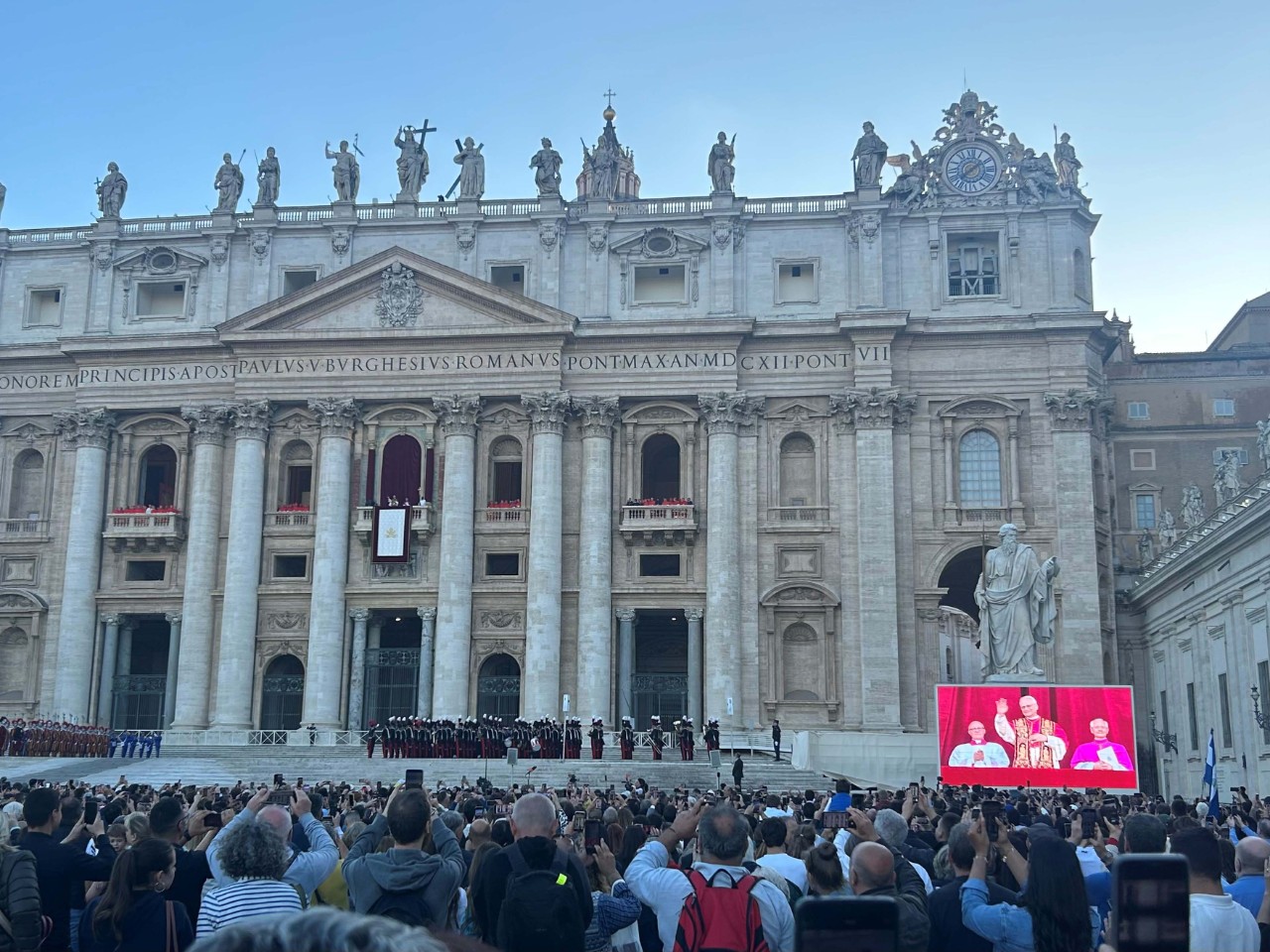 An early morning train ride from Milan bought Professor of Law Michael Moreland enough time to witness the introduction of Pope Leo XIV from just a few hundred feet away in St. Peter's Square. An early morning train ride from Milan bought Professor of Law Michael Moreland enough time to witness the introduction of Pope Leo XIV from just a few hundred feet away in St. Peter's Square.