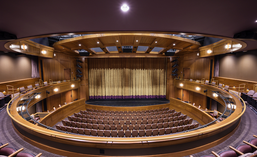 image of a topper theatre from the top