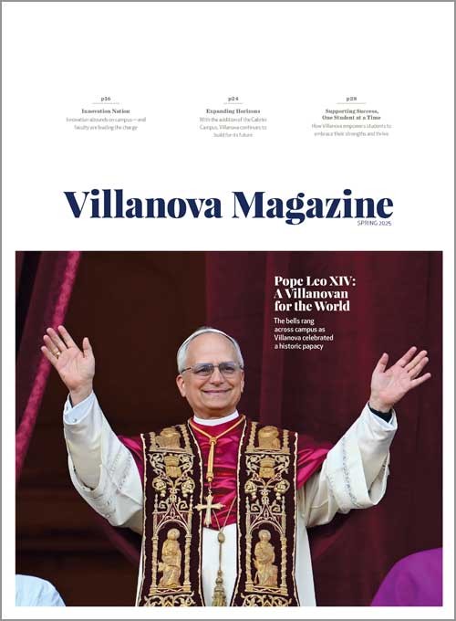 The cover of the spring 2025 issue of Villanova Magazine 