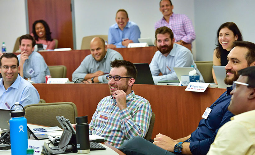 Classroom of EMBA students.