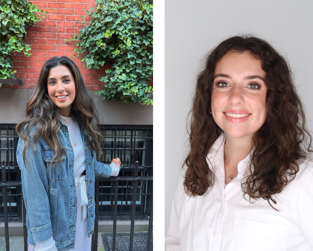 Sidney Howell ’25 VSB (right) and Corey Kaye ’16 VSB (left)