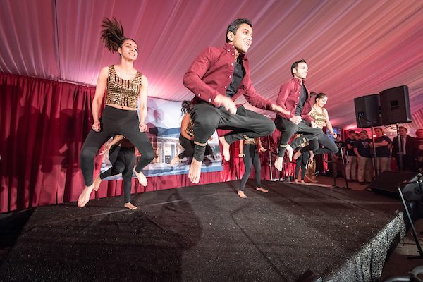 Image of Villanova students dancing at a performance