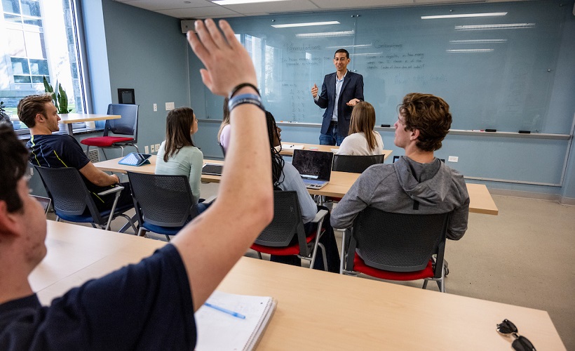 Students in a classroom